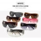 Spicy girls' sunglasses D-shaped one-piece futuristic sunglasses trend cool party glasses for men and women MN697763398249