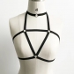 Sexy three-point hollowed-out strapping neck bra YD1730