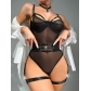 Sexy sexy lingerie nightclub Spicy girls perspective gauze suspenders bodysuit P25018B