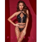 Funny underwear sexy cut-out backless wild binding lacquer leather seductive uniform suit SH069
