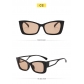 Fashion butterfly frame women's sunglasses simple personality hollow out leg glasses men's retro sunshade sunglasses MN5337