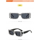 MN9200	Small box sunglasses for men and women retro modern imitation diamond glasses trend hip-hop net red sunglasses MN9200