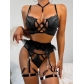 Lace chain hanging grid perspective fun suit S21553G