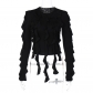 Fashion personality street trendsetter round neck long sleeve slim t-shirt top T2B11151