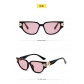 Advanced and luxurious women's sunglasses trend new pearl small frame sunglasses fashion retro cat eyes modern glasses MN13064