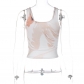 Printed short top sleeveless T-shirt street clothing retro vest T2C11235Y