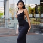 Tight sexy suspender buttock dress Women's dress Solid color skirt JD298258