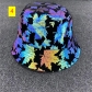 Seven-color pattern reflective fisherman hat Men's and women's outdoor leisure sunscreen hat Colorful luminous sunshade hat A617000839696