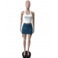 Mini Heart Skirt Slim Fit Wrap Hip Elastic Skirt F88473