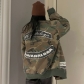 Casual loose versatile denim camouflage pocket thickened warm cotton jacket C679544766159