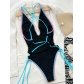 One-piece swimsuit Women's strapping one-piece bikini C731Q