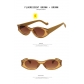 Concave contrast sunglasses Oval personality glitter sunglasses Sunglasses KD97082