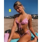 Sexy solid color split beach swimsuit AL-634344223343