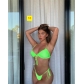 Sexy solid color split beach swimsuit AL-634344223343