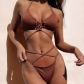 Sexy Bikini Gather Split Swimwear AL659112329345