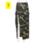 Fashion personality camouflage wash pocket slit tassel skirt 8805DD