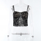 Lace sexy suspender chest vest open back casual wear short top JY23044
