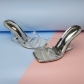 Fashion color crystal heel sandals transparent heel color PVC characteristic sandals PL0262