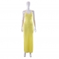 Fashion Wave Cross Strap Open Back Slim Fit Dress K23DS019