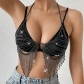Sexy body chain exaggerated flash diamond chest chain LBZ0655