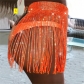 Sexy Flash Diamond Lace Panel Skirt LBZ1166