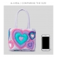 Down Tote Bag Women's Large Capacity Love Quilted Shoulder Bag Makaron Handbag B694424529962
