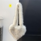 Crossbody Love Bag Imitation Raccoon Dog Fur Grass Plush Large Capacity Shell Bag B695651633786