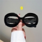 Fashion Light Luxury Sunglasses Fashion Hip Hop Transparent Double Color Oval Frame Sunglasses HF1178