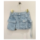 Jigan Workwear Made of Old Denim Skirt Half Skirt A-line Skirt Short Skirt S702572938685