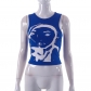Casual Open Umbilical Personality Sleeveless Anime Print Slim Fit Tank Top L23TP012