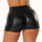 PU leather pants Women's sexy hot pants Night club shorts DK02