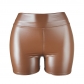 PU leather pants Women's sexy hot pants Night club shorts DK02