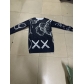 Fashion Women's Collarless Print Graffiti Plush Sweater Dress L054