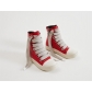 High top shoes, thick shoelaces, large eyelets, men's and women's same pair of cricket shoes S691336978378