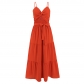 Fashionable and slim fitting temperament, bra strap dress, solid color skirt LQ607