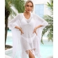 Tassel oversized loose cut out beach swimsuit vacation cover up T9171