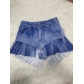 Printed casual ruffled shorts LD83214