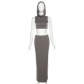 Hooded bare navel solid color slim skirt suit K23S26858