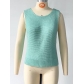 Women's fashion versatile solid color suspender knit button vest SF1208