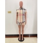 Fashion casual printed four sided stretch shirt two-piece set JH333