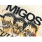 Loose fitting MIGOS co branded retro washed OVERSIZE short sleeved T-shirt XQ675292940446