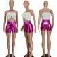 Sexy Fashion Casual Solid Ice Silk Shorts YD8722 -B7