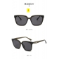 Large frame fashionable sunglasses, trendy unisex classic three point sunglasses, concave design, temperament, street photo glasses MN4137