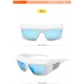 Y2K oversized frame sunglasses, exaggerated rectangular thick frame sunglasses, women's trend ins, cool concave shaped glasses MN064