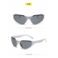 Fashionable half frame Y2K sunglasses for men and women outdoor sports cycling glasses ins trendy and cool punk party glasses MN18164