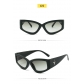 Fashionable retro small frame sunglasses, trendy and cool hip-hop jumpy glasses, female personality wide leg star sunglasses MN13087