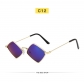 Retro quadrilateral metal frame sunglasses sunglasses hip-hop personalized beach glasses MN3574