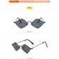 Retro quadrilateral metal frame sunglasses sunglasses hip-hop personalized beach glasses MN3574