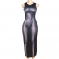 Fashionable 3D Body Print Round Neck Sleeveless Slim Fit Wrap Hip Dress K23D27013