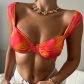 Fashion printed sexy bikini slim wrap chest T3312099W
